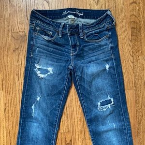 American Eagle distressed skinny jeans